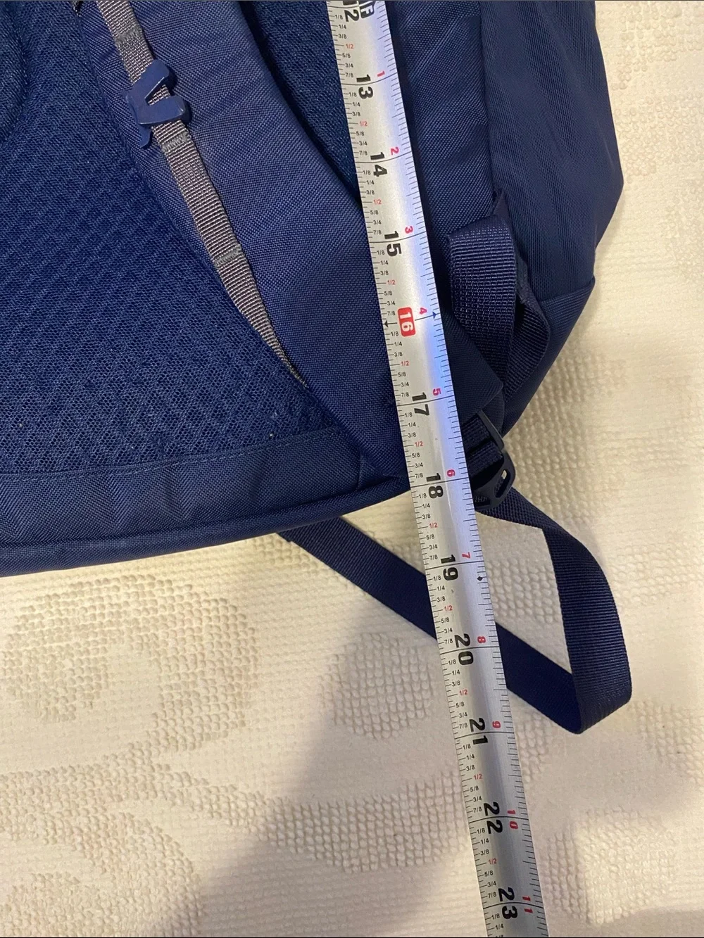 Patagonia Deep Blue Bungee Front Daypack, looks new inside,  see pictures